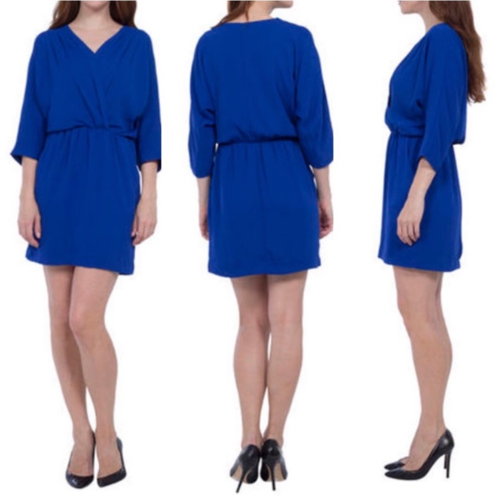 Greylin Wrapped Cobalt Blue “Vicki” Dress